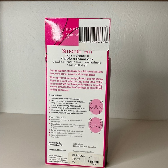 Pure Style Girlfriends Smooth ’em Non-Adhesive Nipple Concealers – Nude – New - Picture 3 of 3